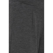 ICHI Gray Recycled Polyester Flared Pants
