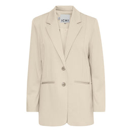 ICHI Beige Recycled Polyester Blazer
