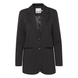 ICHI Black Recycled Polyester Blazer