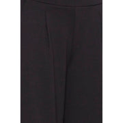 ICHI Black Recycled Polyester Flared Pants