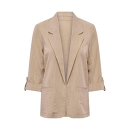 Only Beige Viscose Blazer