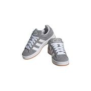 Adidas Originals Gray Leather Low Top Sneakers