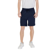 Hugo Boss Blue Cotton Bermuda Shorts