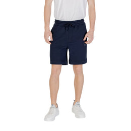 Hugo Boss Blue Cotton Bermuda Shorts