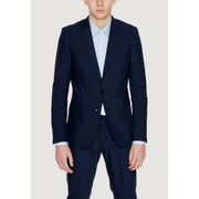 Antony Morato Blue Polyester Blazer