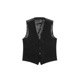 Antony Morato Black Polyester Waistcoat