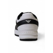 EA7 Emporio Armani Black And White Polyester Athletic Sneakers
