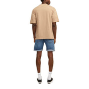 Jack Jones Blue Cotton Bermuda Shorts