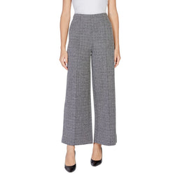 ICHI Black Polyester Casual Pants