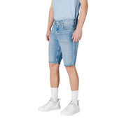 Calvin Klein Jeans Blue Cotton Bermuda Shorts