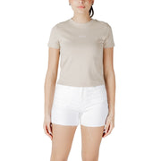 Calvin Klein Jeans Beige Recycled Cotton T-Shirt