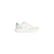 Calvin Klein Jeans Cream Leather Athletic Sneakers
