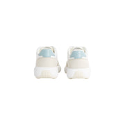 Calvin Klein Jeans Cream Leather Athletic Sneakers