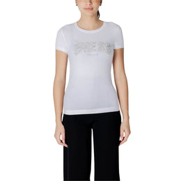 Guess White Cotton T-Shirt