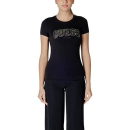 Guess Black Cotton T-Shirt