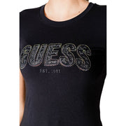 Guess Black Cotton T-Shirt
