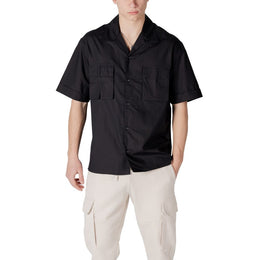 Antony Morato Black Lyocell Shortsleeve Shirt