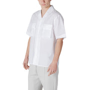 Antony Morato White Lyocell Shortsleeve Shirt