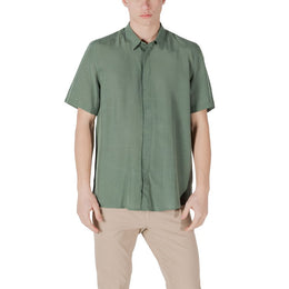 Antony Morato Green Lyocell Shortsleeve Shirt