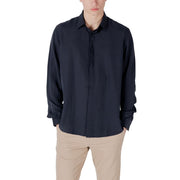 Antony Morato Blue Lyocell Shirt