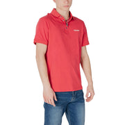 Armani Exchange Red Cotton Polo Shirt