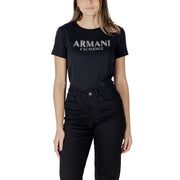 Armani Exchange Black Cotton Long Sleeve T-Shirt