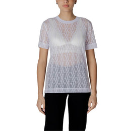 Armani Exchange White Polyester T-Shirt