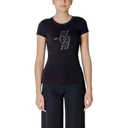 Armani Exchange Black Cotton T-Shirt