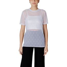 Armani Exchange White Polyamide T-Shirt