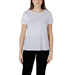 Armani Exchange White Cotton T-Shirt