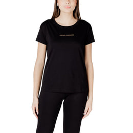 Armani Exchange Black Cotton T-Shirt