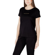 Armani Exchange Black Cotton T-Shirt