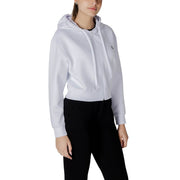 Armani Exchange White Cotton Hoodie
