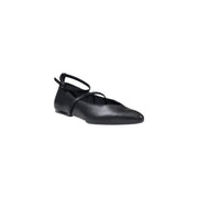 Armani Exchange Black Polyester Platform Pumps