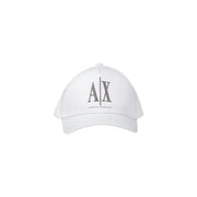Armani Exchange White Cotton Cap (Baseball Hat)