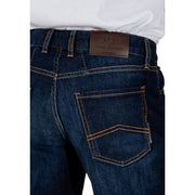 Armani Exchange Blue Cotton Bermuda Shorts