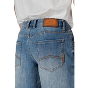 Armani Exchange Blue Polyester Bermuda Shorts