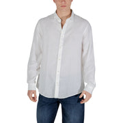 Armani Exchange White Linen Dress Shirt