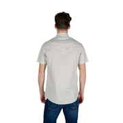 Armani Exchange Cream Cotton Shortsleeve Shirt