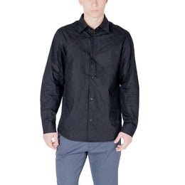 Armani Exchange Blue Cotton Shirt