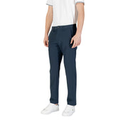 Hugo Boss Blue Polyester Skinny Pants