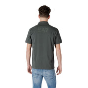 EA7 Emporio Armani Green Cotton Polo Shirt
