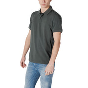 EA7 Emporio Armani Green Cotton Polo Shirt