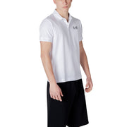 EA7 Emporio Armani White Cotton Polo Shirt