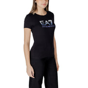 EA7 Emporio Armani Black Cotton Sportswear