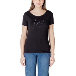 EA7 Emporio Armani Black Cotton T-Shirt