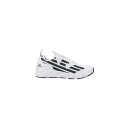 EA7 Emporio Armani Black And White Polyester Athletic Sneakers