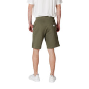 Replay Green Cotton Bermuda Shorts