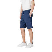Replay Blue Cotton Bermuda Shorts