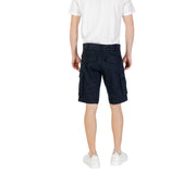 Replay Blue Cotton Bermuda Shorts